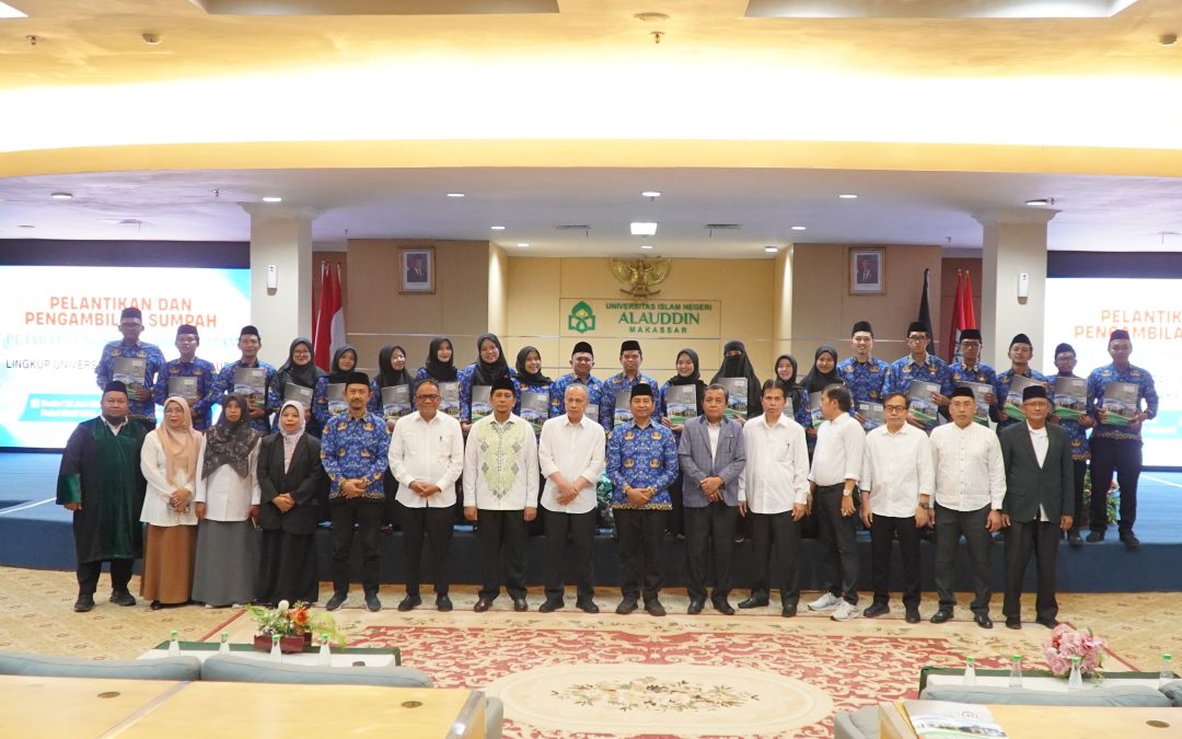 Akselerasi Mutu Layanan Akademik, PPK UIN Alauddin Makassar Resmi Lantik 21 Pejabat Fungsional Ahli Pertama