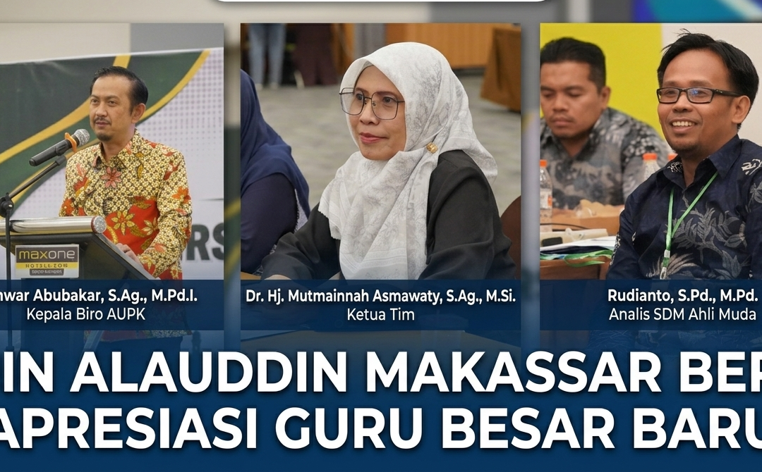 Guncang Gedung Kemenag, UIN Alauddin Makassar Jadi Penyumbang Guru Besar Terbanyak se-Indonesia Periode Juli 2026